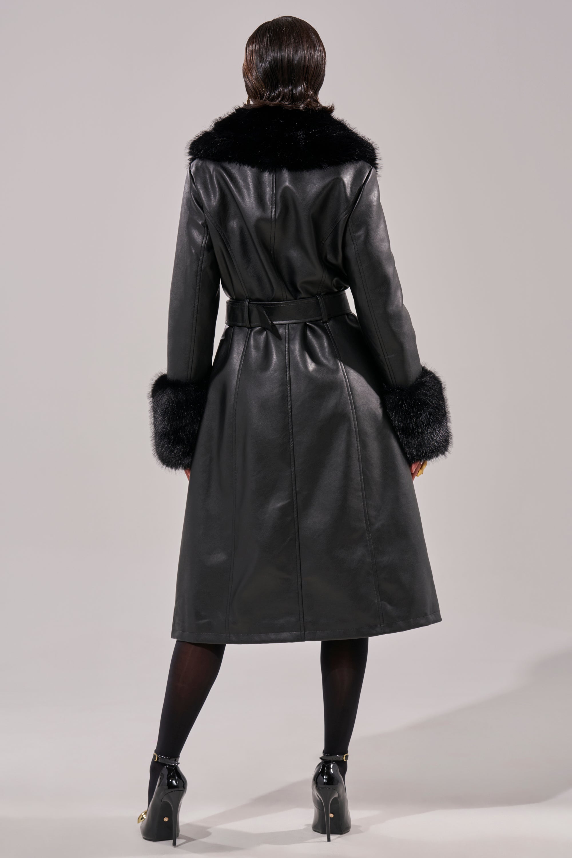 KAYA FUR TRIM TRENCH