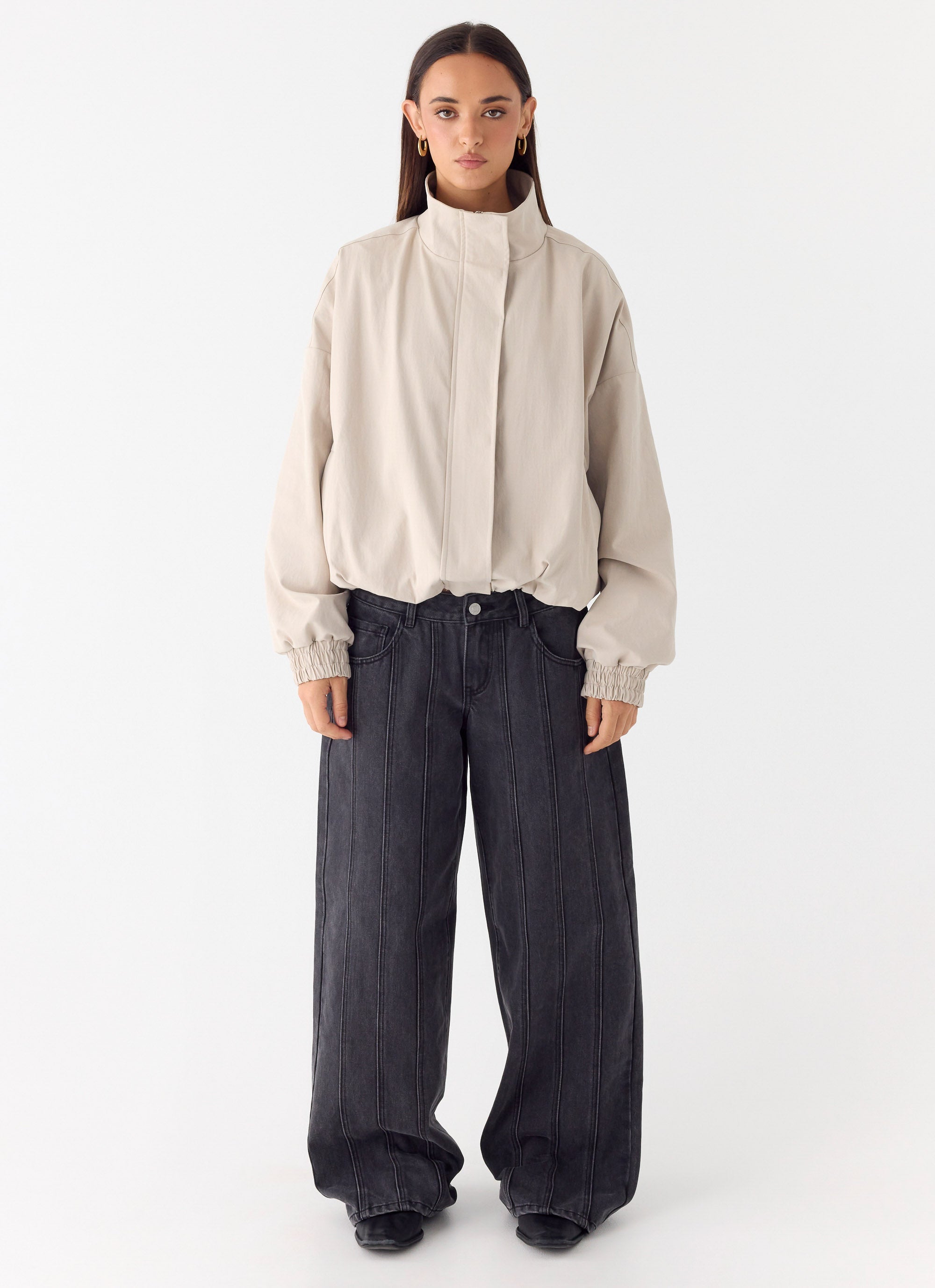 Luca Trench Jacket - Cool Tan