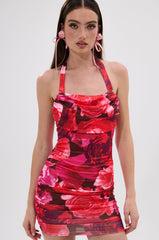 POSIE PRINTED MINI DRESS