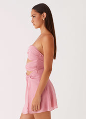Coco Haven Mini Dress - Pink