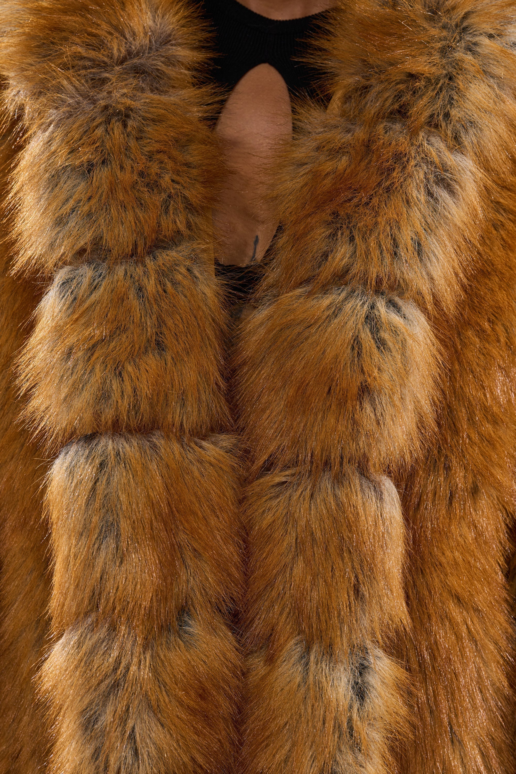 OLD MONEY FAUX FUR COAT