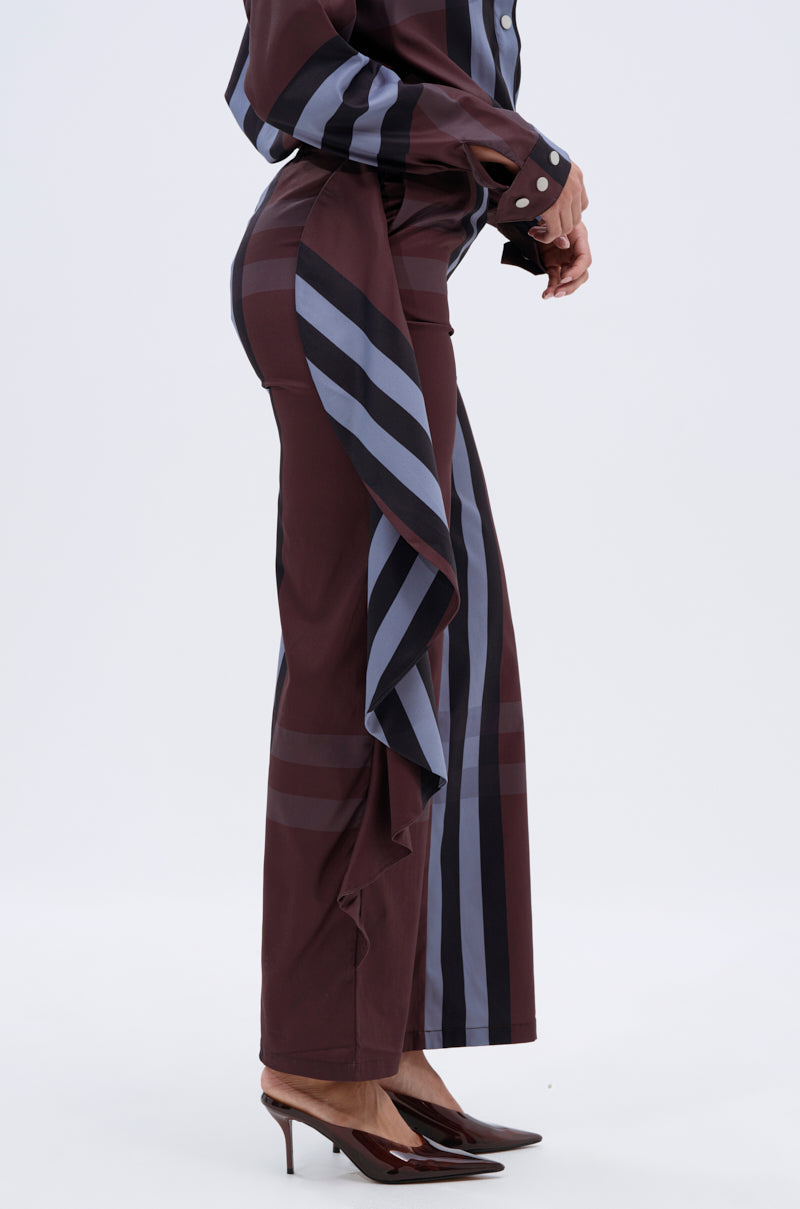 LUXURY LIFE PLAID PALAZZO PANT