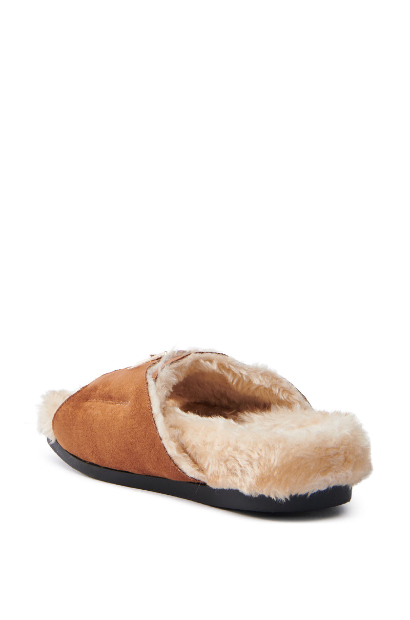 AZALEA WANG SEANNA TAN FUR SANDAL