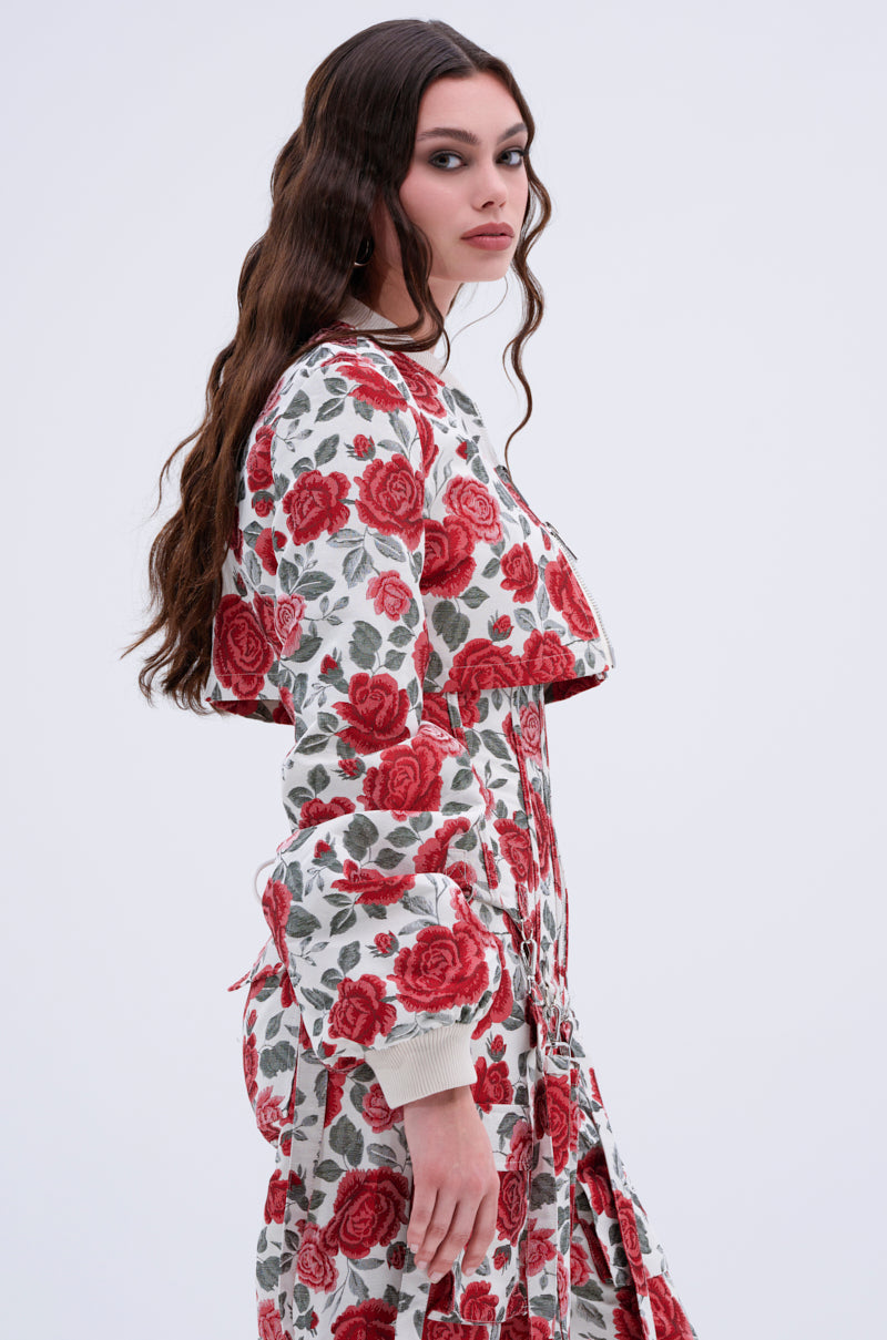 FULL OF ROSES CROPPED BOMBER