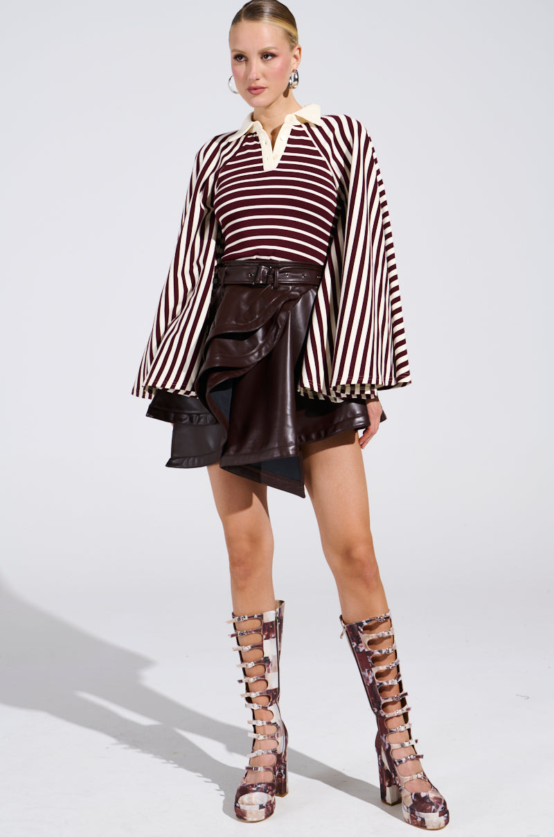 CHIC AF PU MINI SKIRT