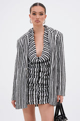 NORTH AVE CROCHET BLAZER