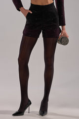 RAISE A GLASS RHINESTONE SHORTS