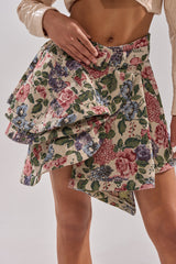 GIVE ME FLOWERS MINI SKIRT