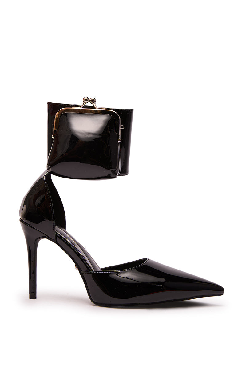 AZALEA WANG TZIVA BLACK COIN PURSE PUMP