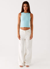 Veda Tank Top - Turquoise