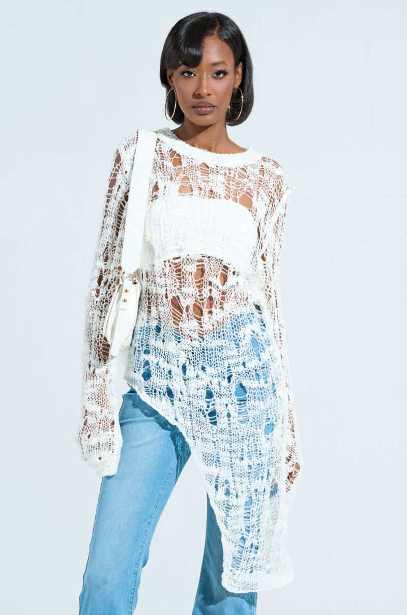 ASYMMETRICAL KNIT TOP