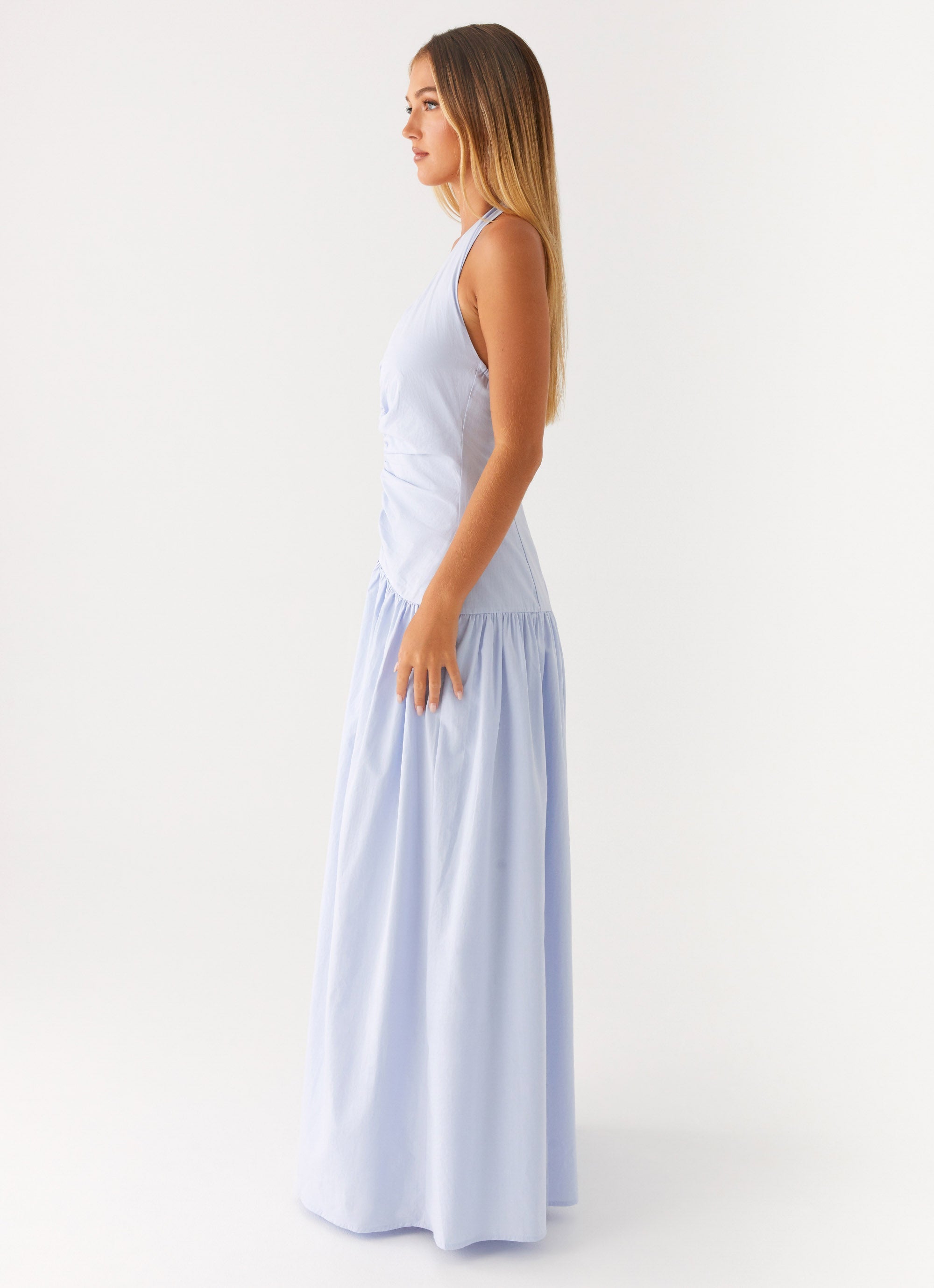 Worth The Wait Maxi Dress - Heather Blue – My Store