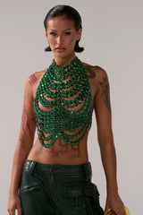 LET THE FEELINGS TAKE CONTROL BEADED BRALETTE