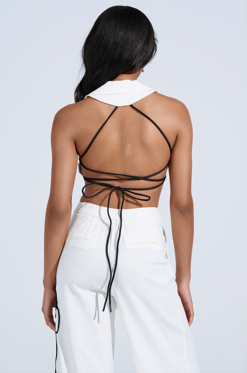 MAYBE NEXT TIME TIE FRONT CORSET