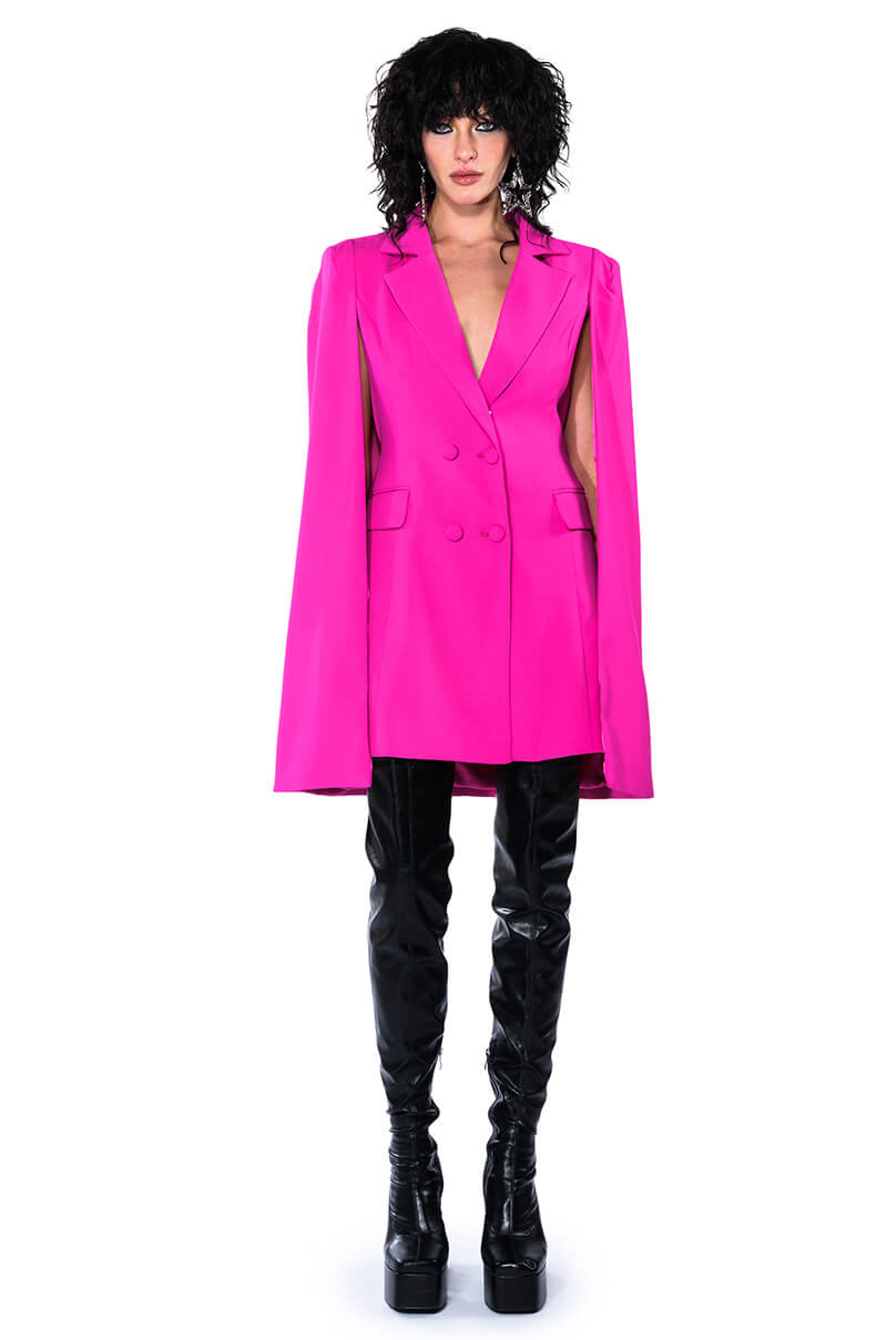 A LA MODE MINI BLAZER DRESS