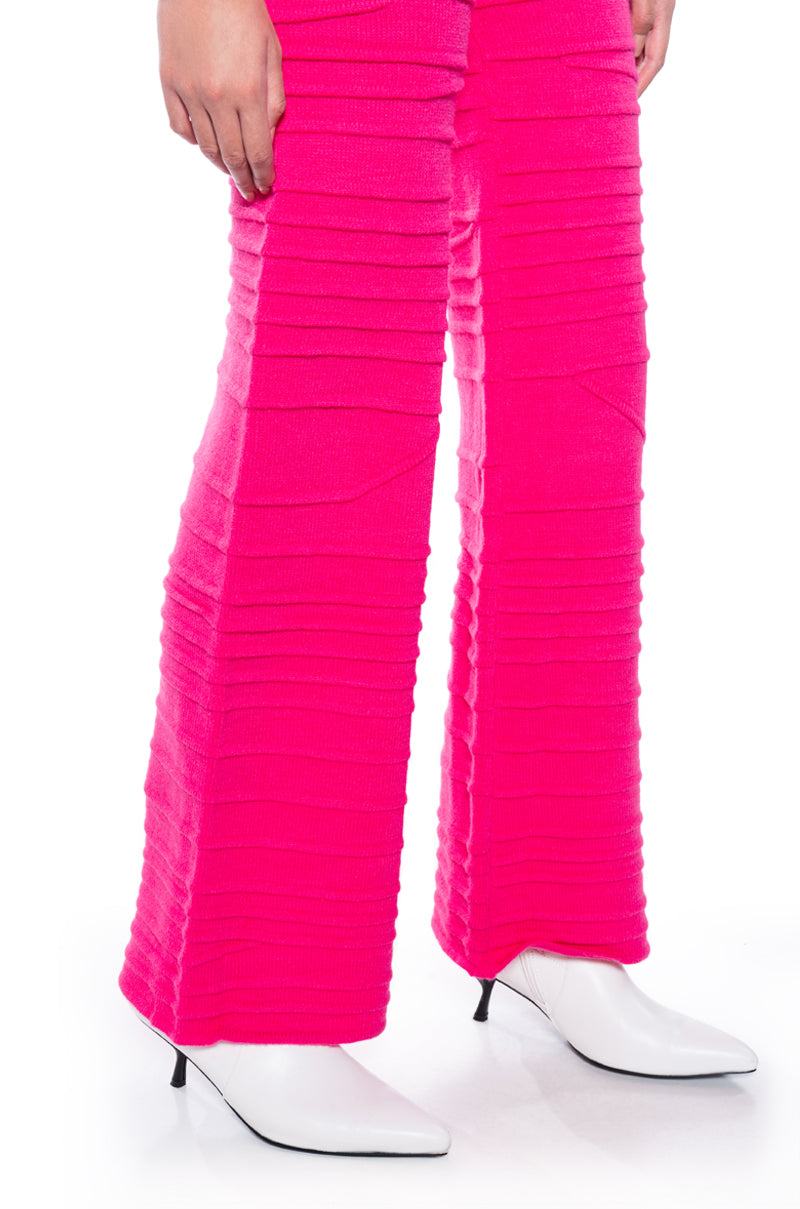 ANGEL ENERGY WIDE LEG KNIT TROUSER