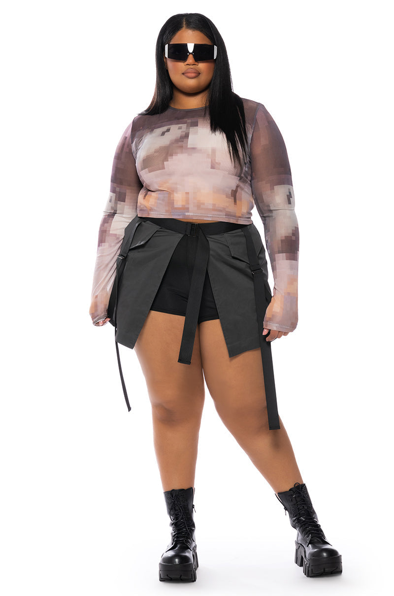 OVERLAY MINI SKIRT