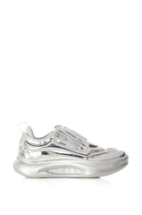AZALEA WANG FRANCILLE CHROME SILVER FUTURISTIC SNEAKER
