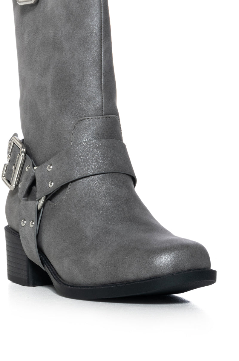AZALEA WANG MON CHERIE GRAY BOOTIE
