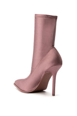 AZALEA WANG SERENITY STRETCH BOOTIE IN TAUPEDISCO