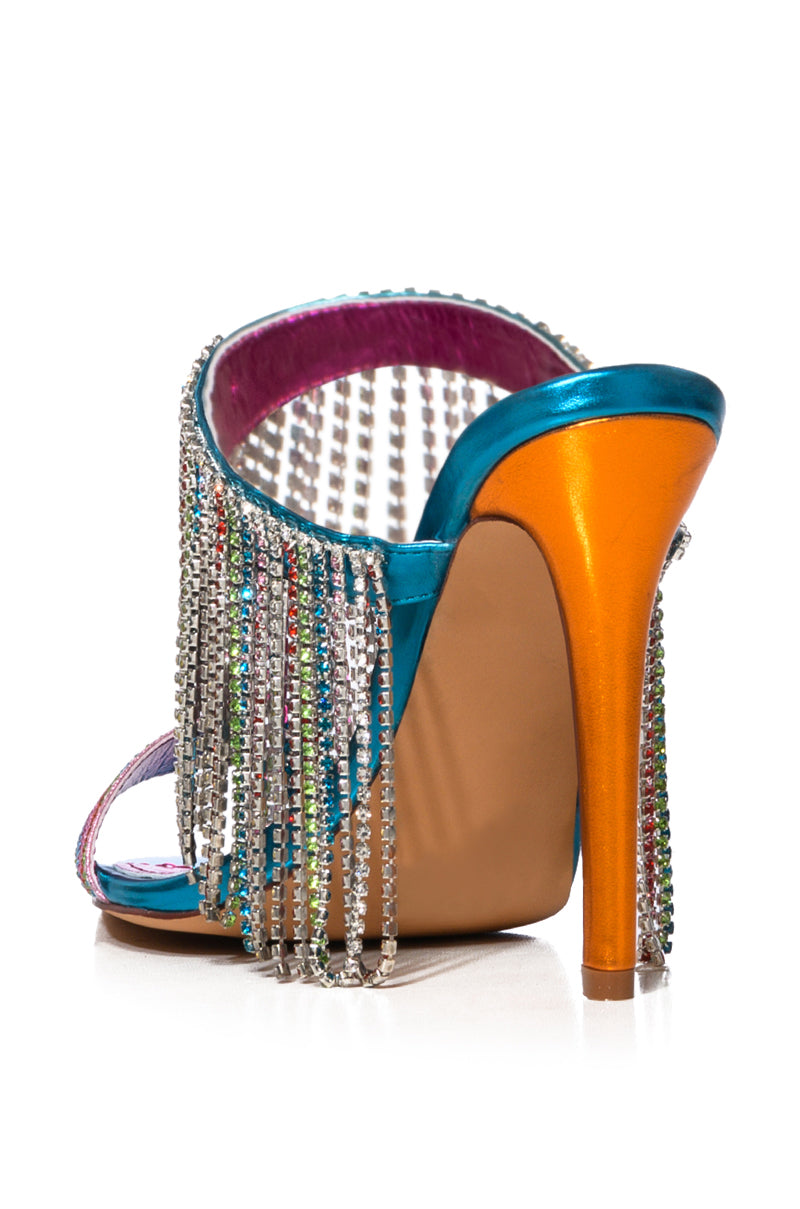 AZALEA WANG ZENNI MULTI DIAMOND DRAPE SANDAL