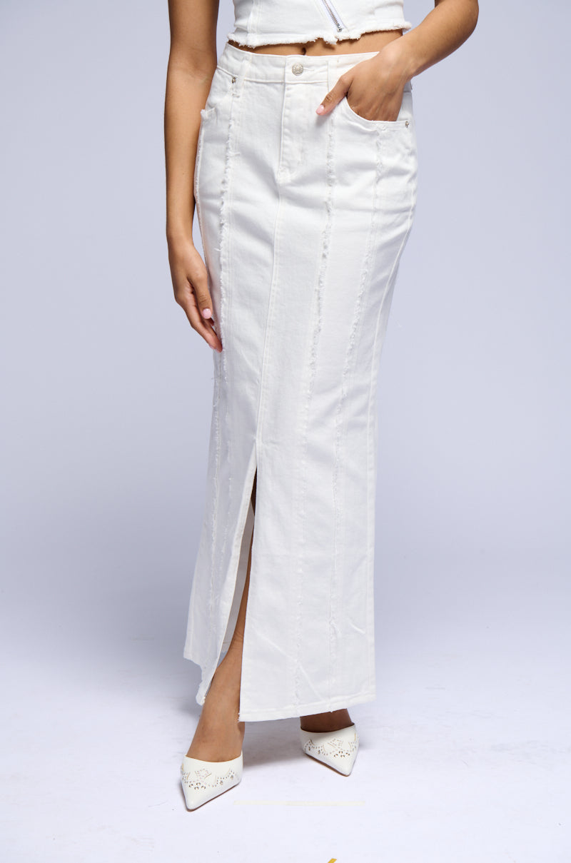 AZURA DENIM MAXI SKIRT