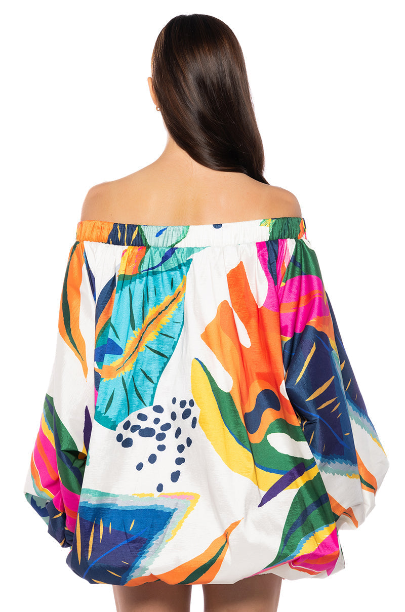 BRUNCH IN THE SUN FLORAL MINI DRESS