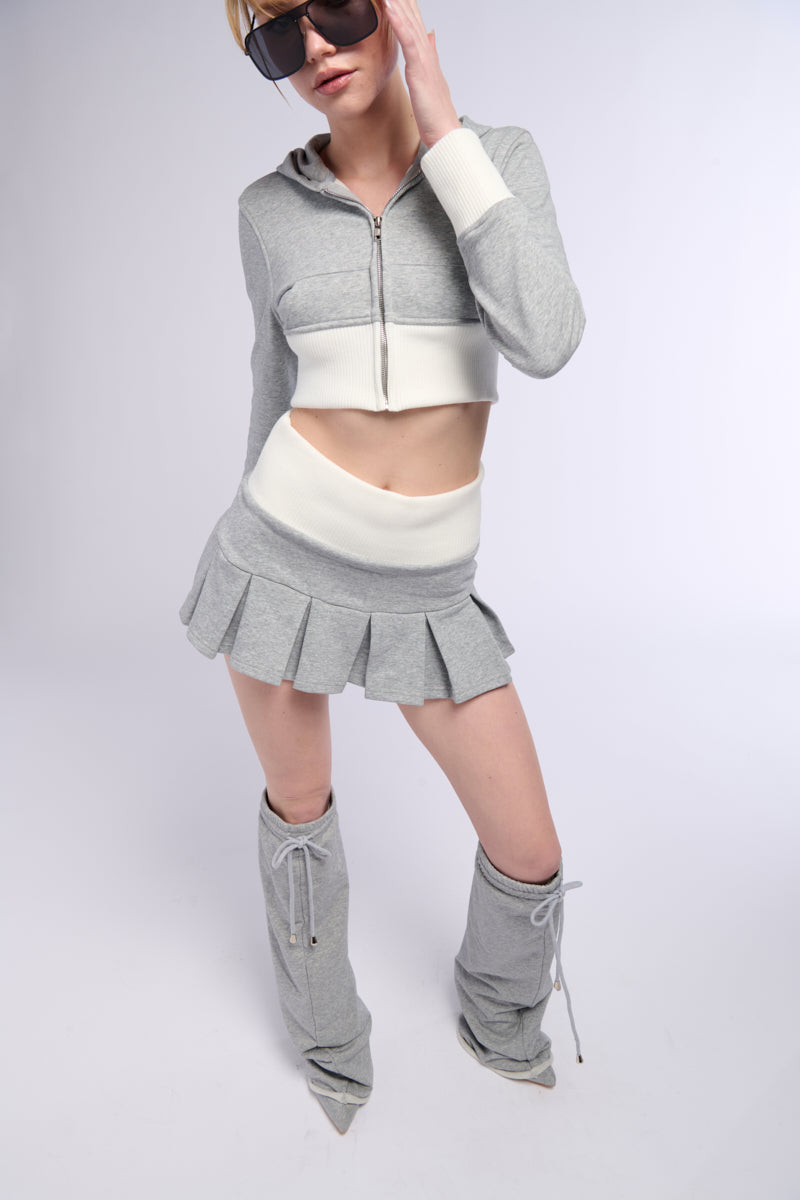 CALL ME MAYBE PLEATED MINI SKIRT
