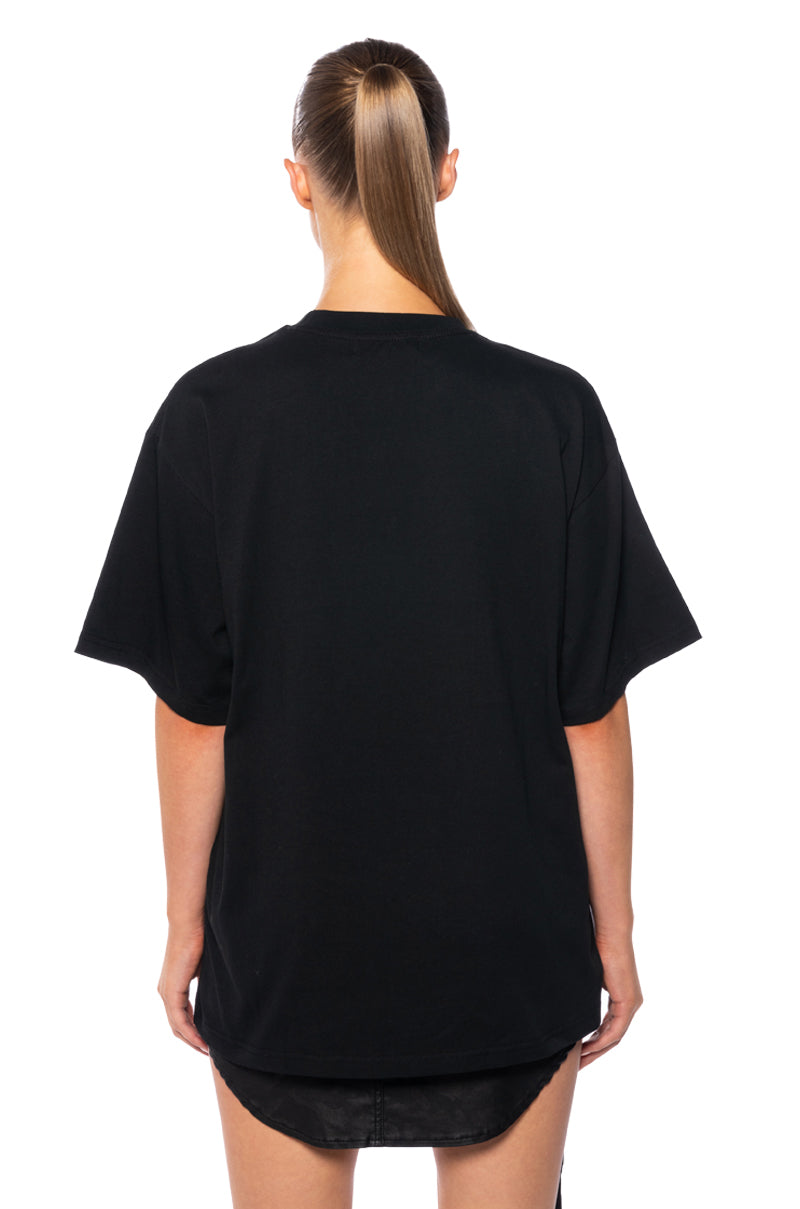 CARA SHEER LACE DETAILED T SHIRT