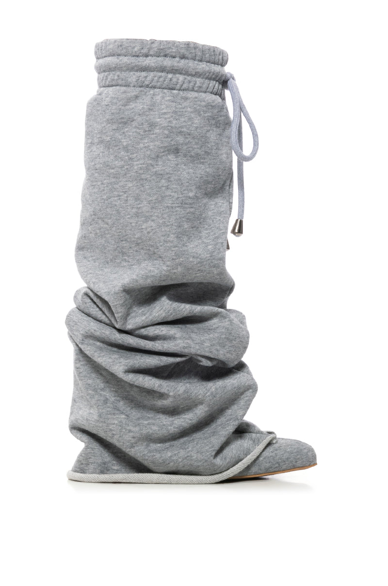CARIO GREY SWEATPANT BOOT