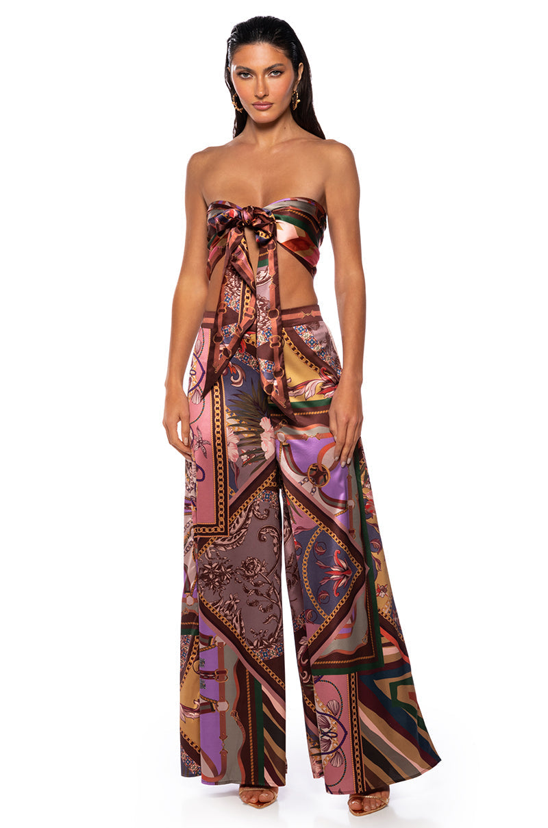 CAROLINE WIDE LEG PULL ON PANT