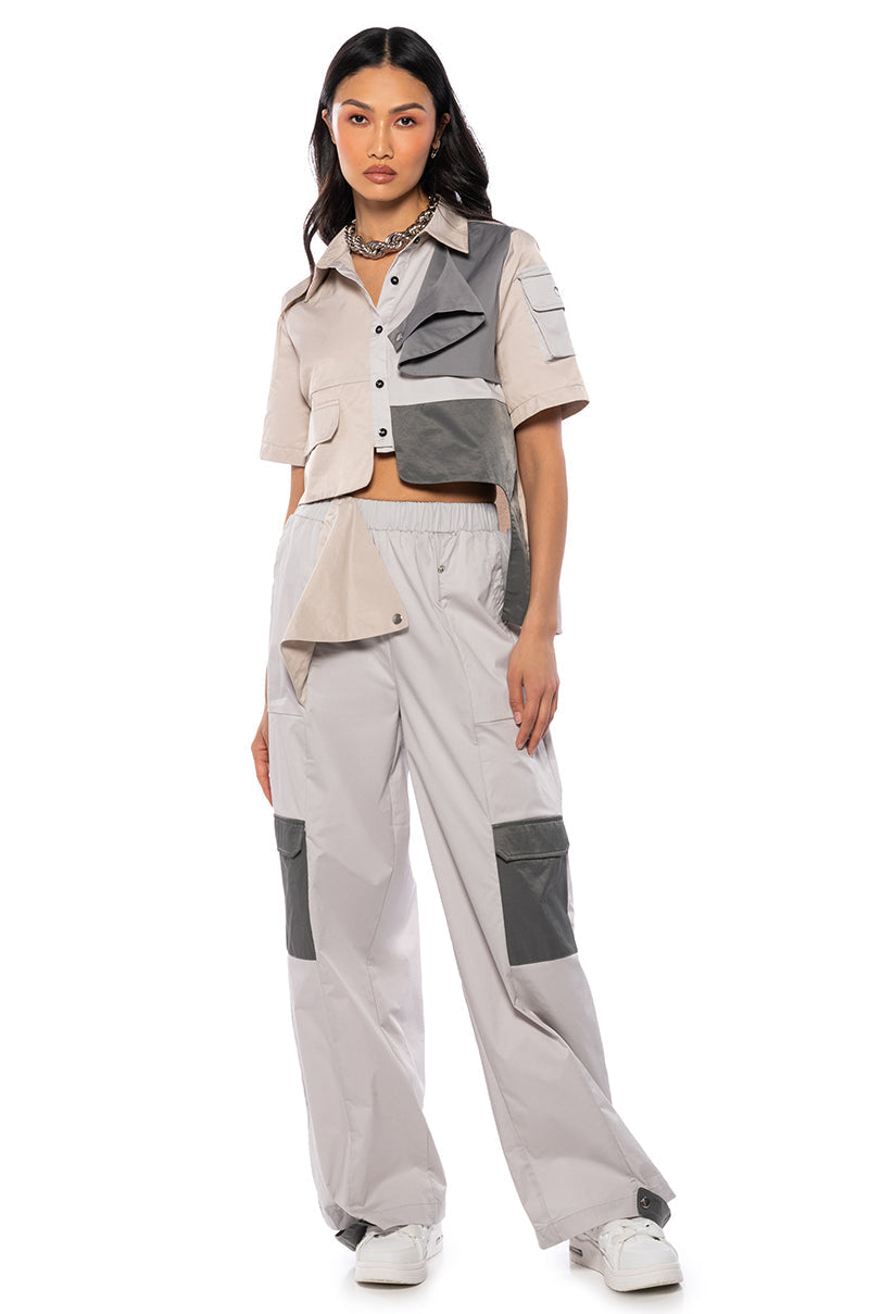 CHARLEE ASYMMETRICAL UTILITY PANT