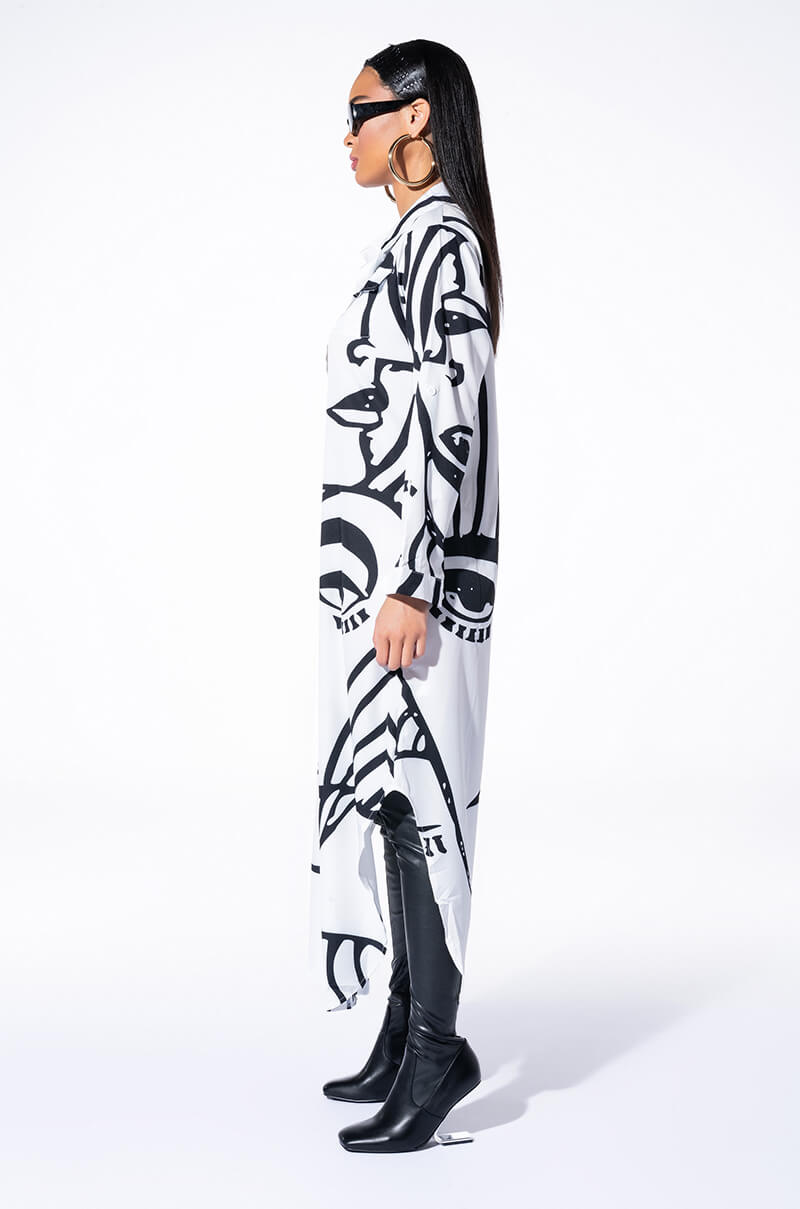 CREATOR BUTTON DOWN MAXI DRESS