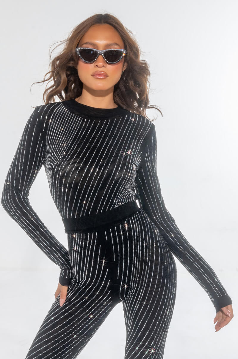 DIAMOND MESH BODYSUIT