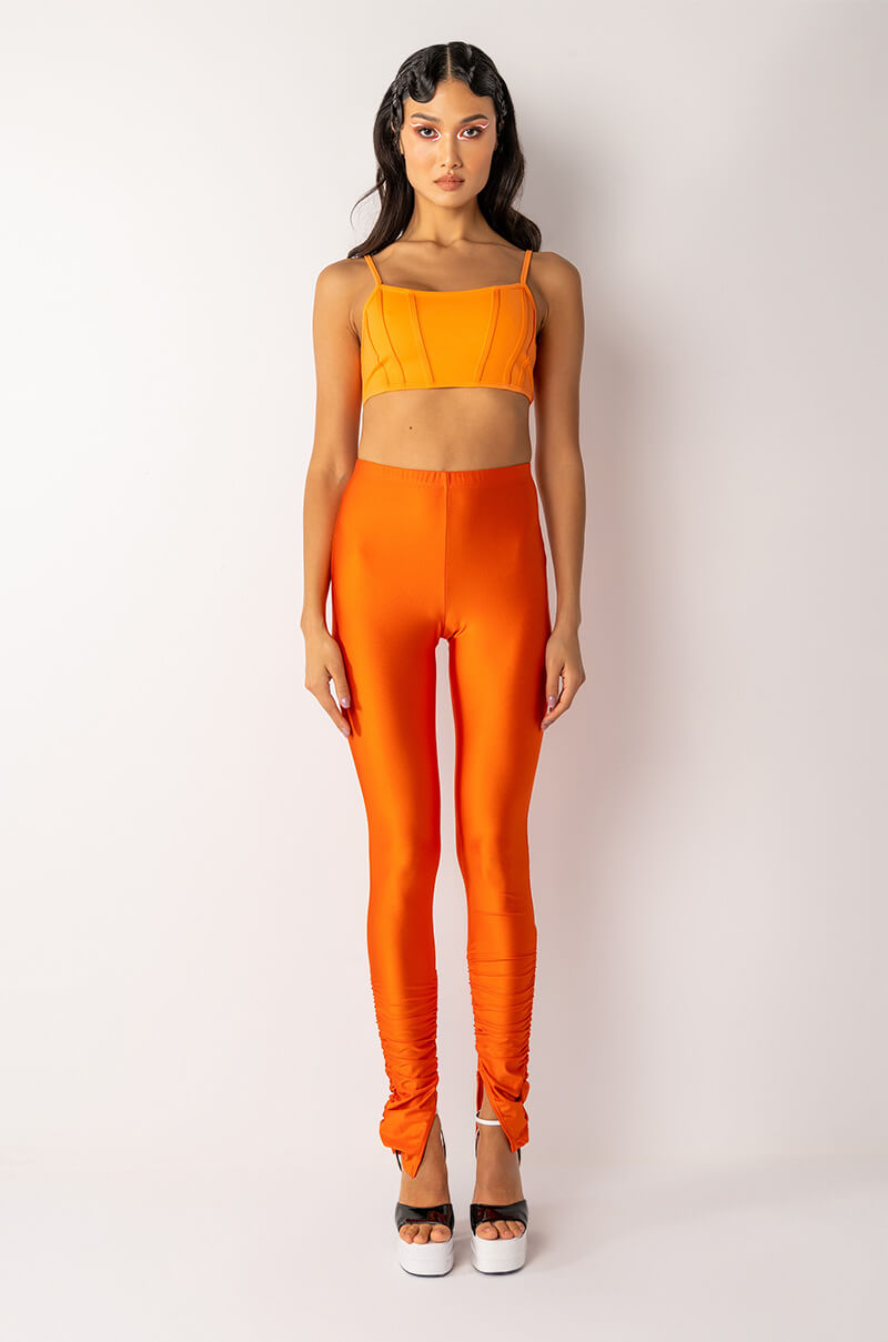 ICE SCUBA RUCHED ANKLE LEGGINGS