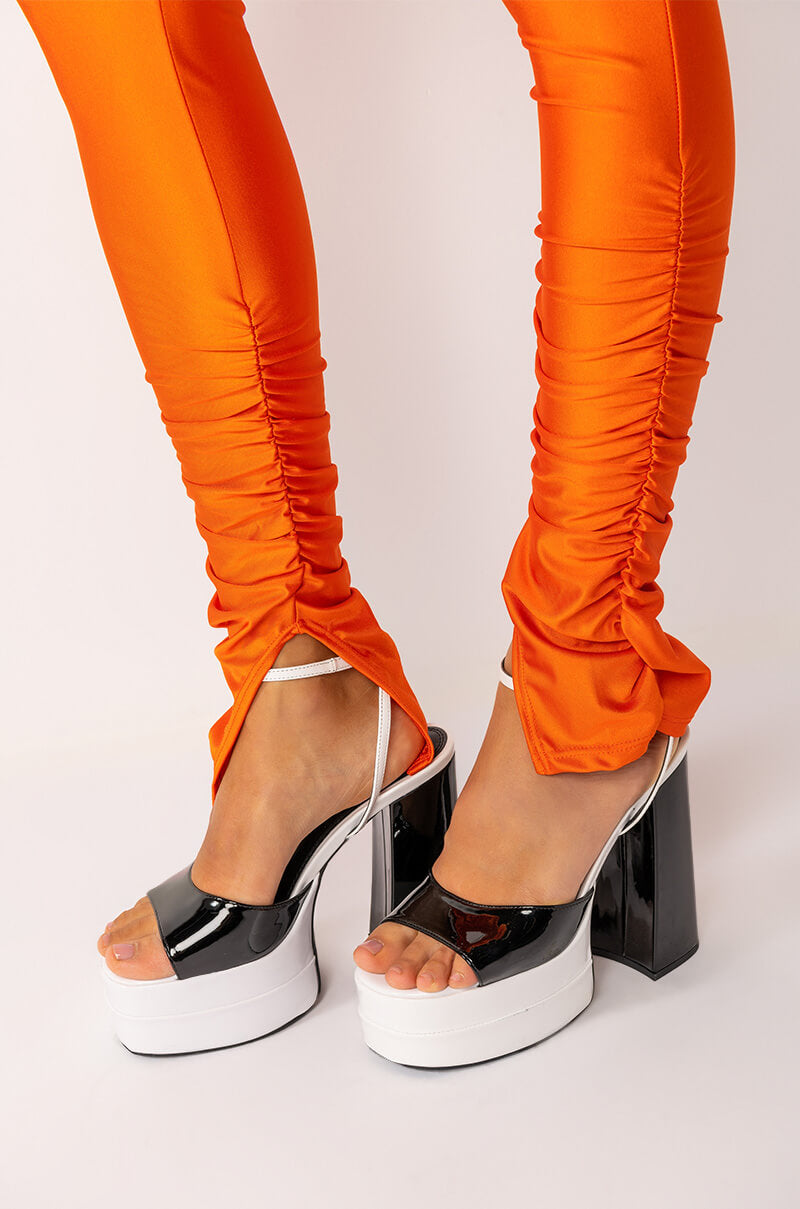 ICE SCUBA RUCHED ANKLE LEGGINGS