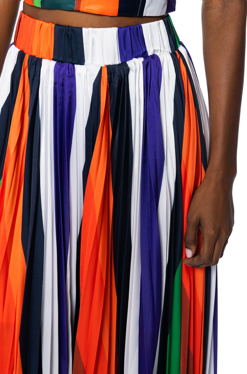 ELIANA PLEATED MAXI SKIRT