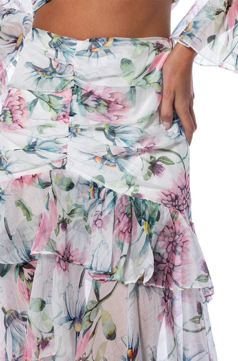 ESTELLE FLORAL PRINT MAXI DRESS