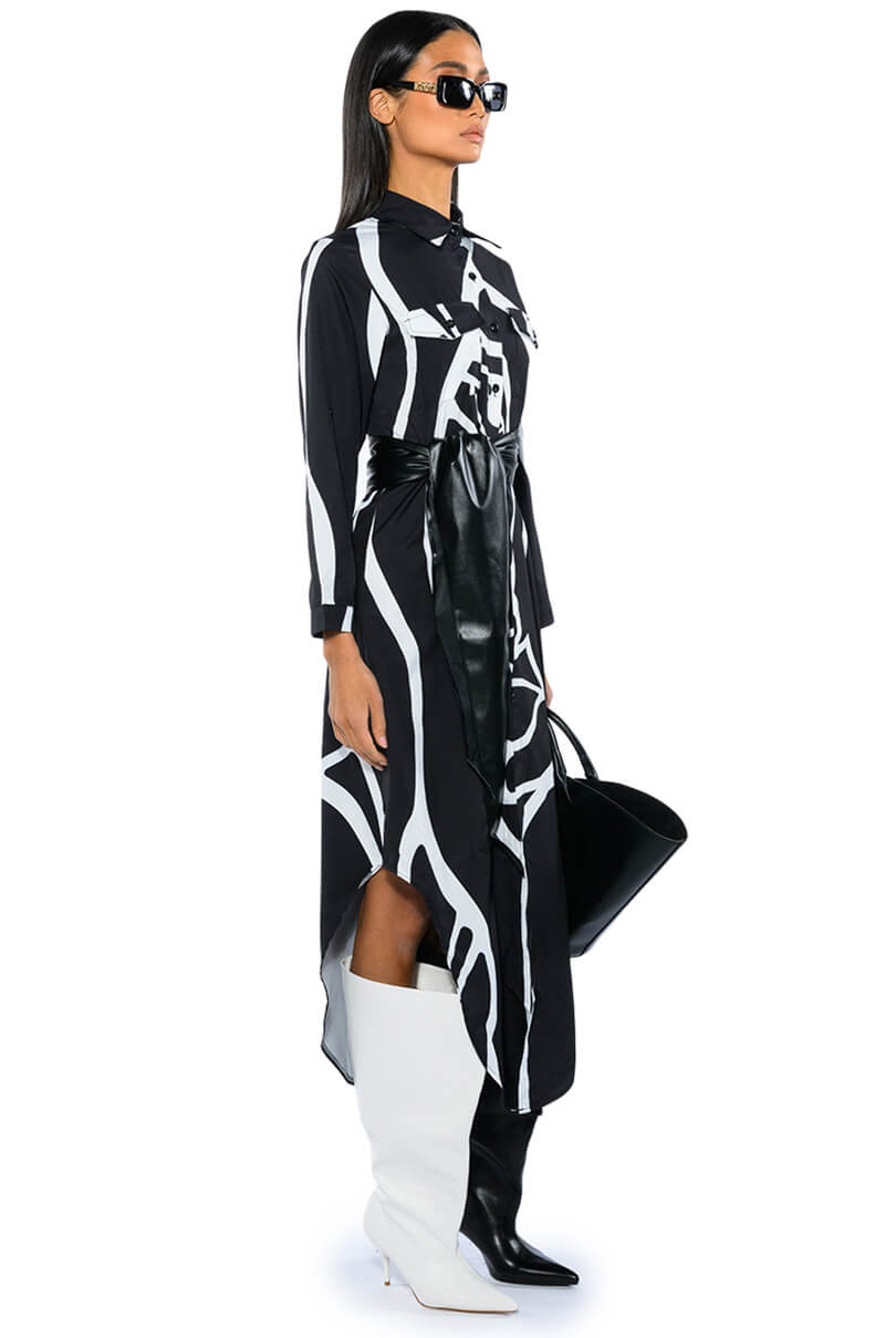 EUROPE GETAWAY BUTTON DOWN MAXI DRESS