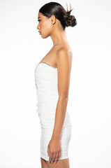 EVERYONE WANTS HER STRAPLESS MINI DRESS