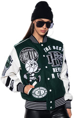 FIRST ROW THE BEST OVERSIZED BOMBER