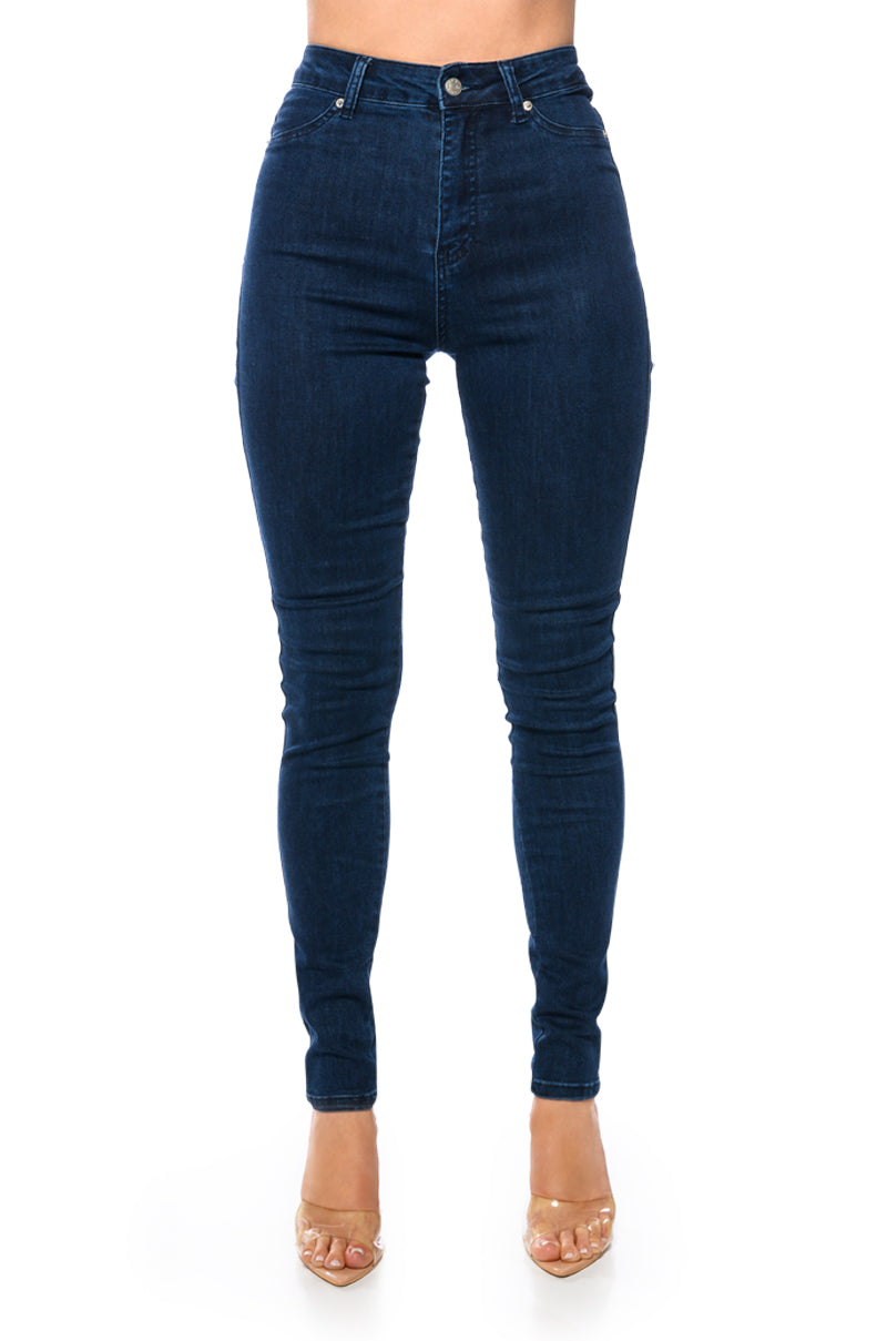 FLEX-FIT HIGH WAISTED SUPER STRETCHY SKINNY JEANS