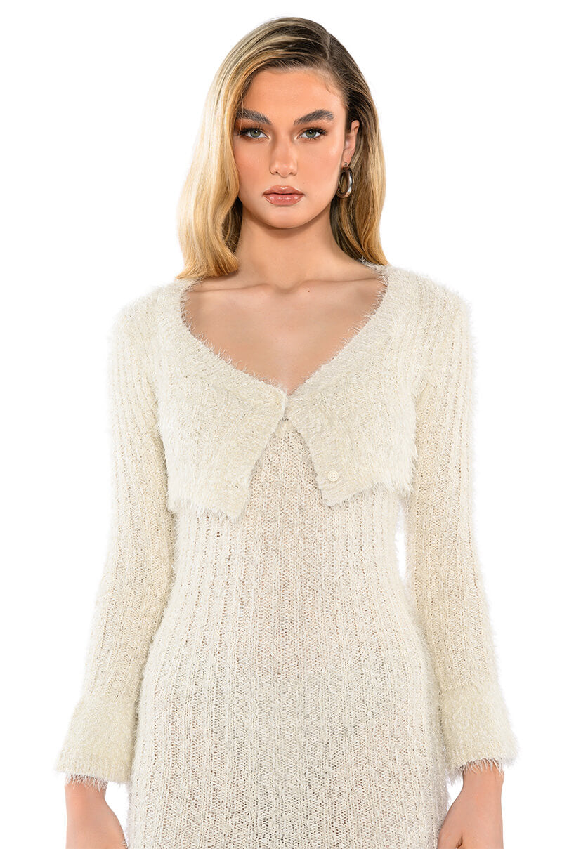 HONESTLY IN LOVE SWEATER AND FLARED KNIT DRESS
