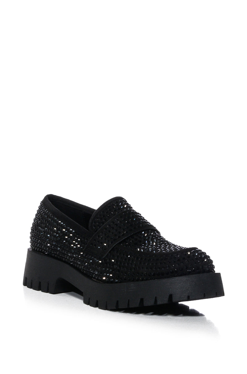 HUTCH EMBELLISHED LOAFER IN BLACK
