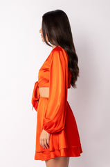 IN LOVE WITH THIS MINI LOW V NECK DRESS