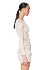ITS GIVING OFF THE SHOULDER MINI DRESS