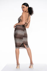 KEEP THEM LOOKING MIDI DRESS