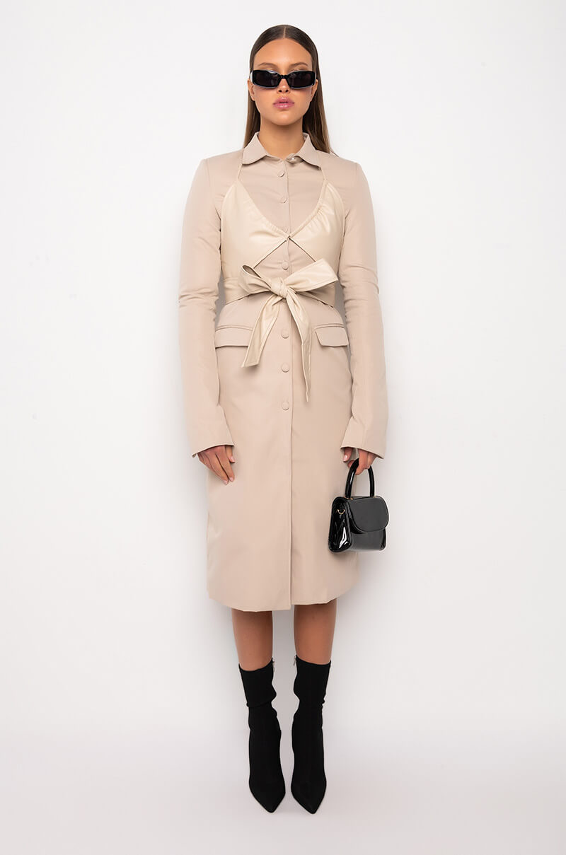 LAYERED LEGION TRENCH COAT
