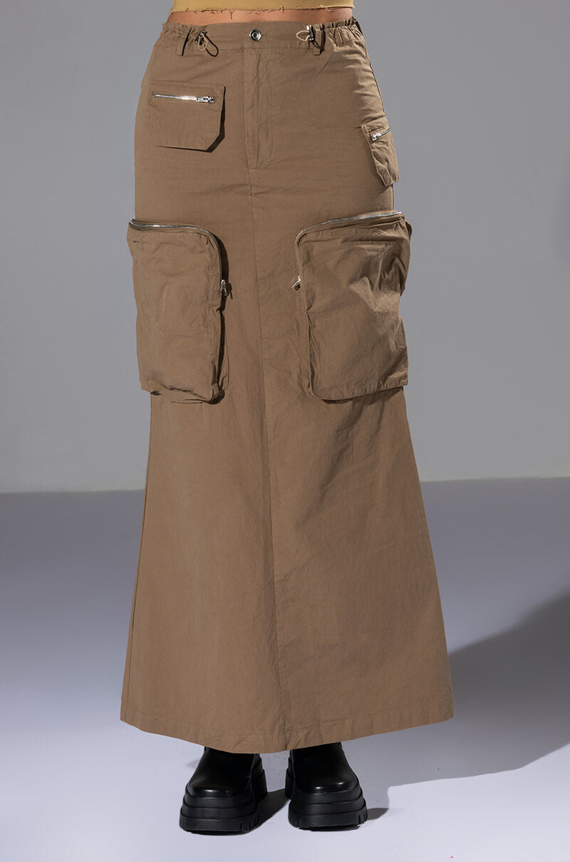 LIMITED VIBE CARGO MAXI SKIRT