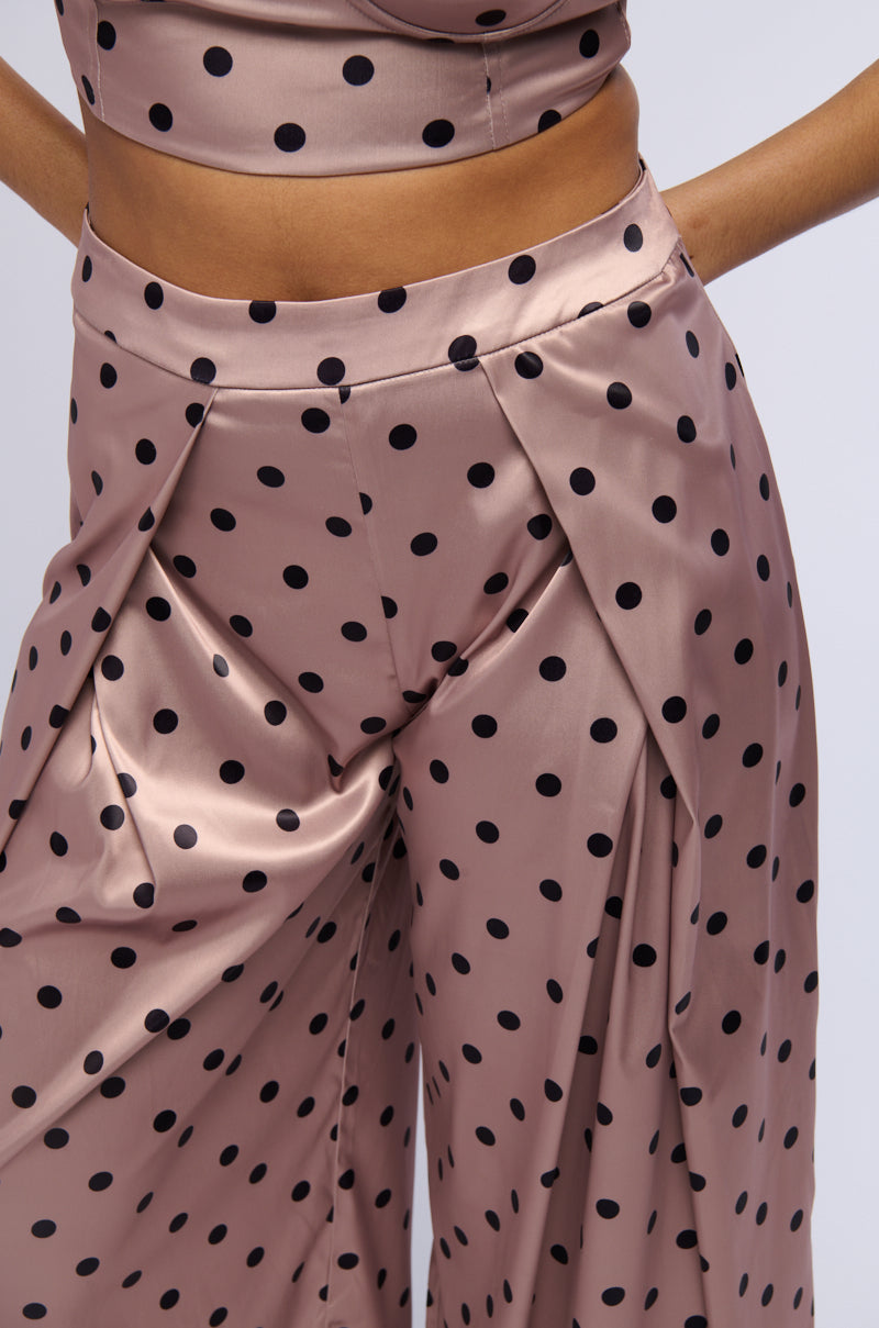 LORRAINE POLKA DOT WIDE LEG TROUSER